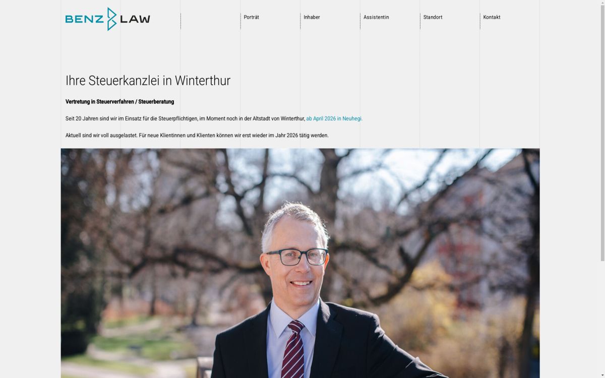 https://www.benzlaw.ch